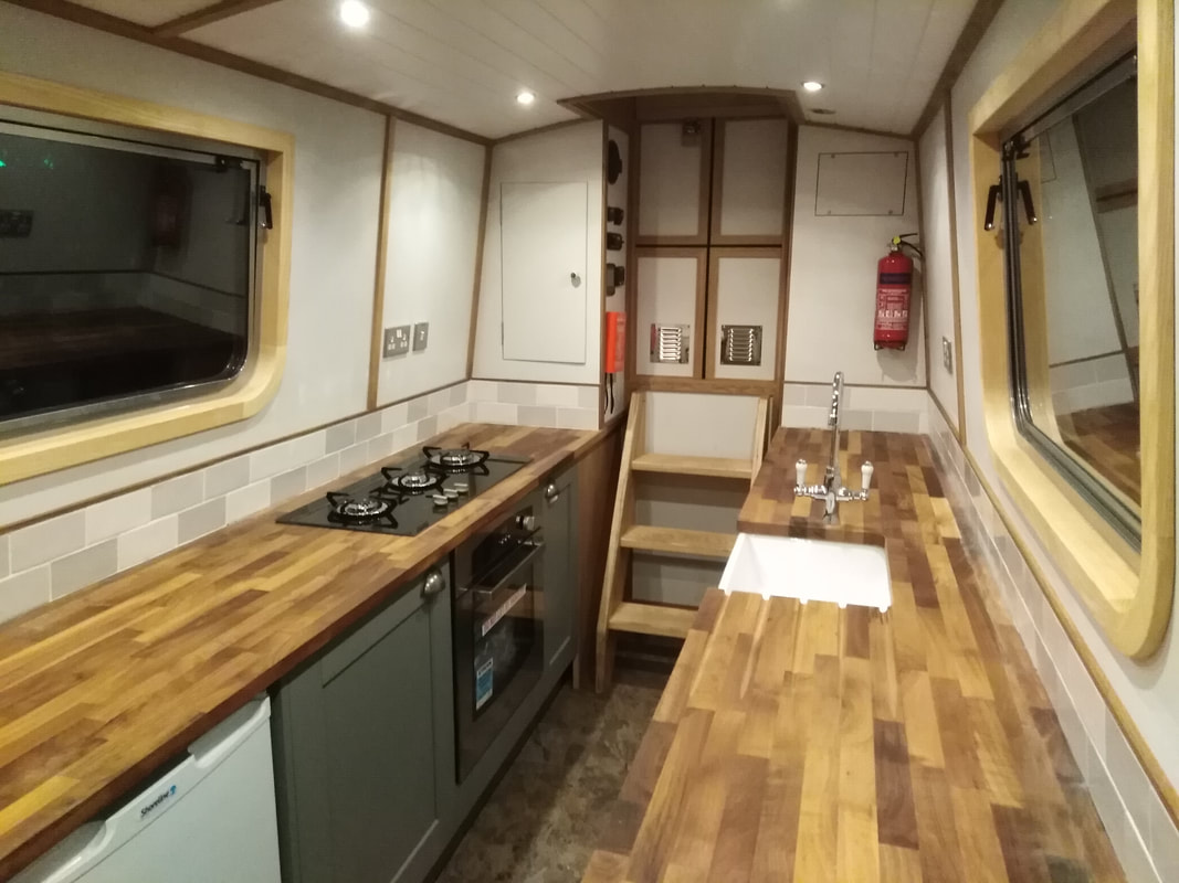 narrowboat kitchen